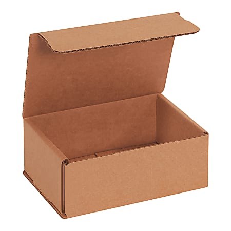 Office Depot® Brand Corrugated Mailers, 2-1/2"H x 4-1/2"W x 6-1/2"D, Kraft, Bundle Of 50 Mailers