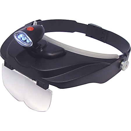 Carson MagniVisor Deluxe, CP-60, Magnifying Area 4" Diameter, Overall Size 3.5"H x 9.8"W, Acrylic Lens