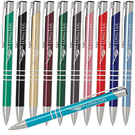 Custom Composition Promotional Pen, Medium Point, Assorted Colors, Black Or Blue Ink