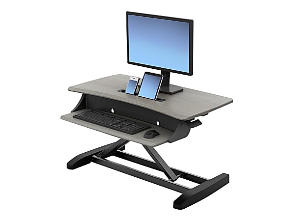 Ergotron WorkFit-Z Mini Standing Desk Converter, Dove Gray/Black