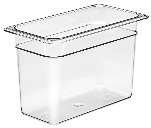 Cambro Camwear GN 1/3 Size 8" Food Pans, 8”H x 7”W 12-3/4”D, Clear, Set Of 6 Pans