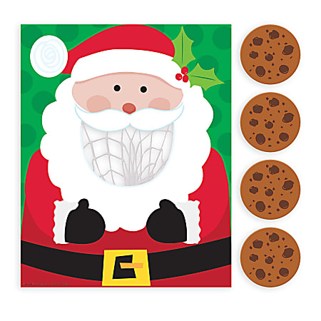 Amscan Christmas Santa Cookie Toss Games, Multicolor, Pack
