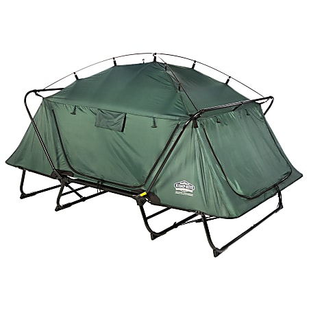Kamp-Rite Double Tent Cot, 51"H x 84"W x 53"D, Green