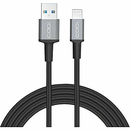 CODi 6' USB-A to Lightning (MFI Certified) Charge & Sync Cable - Lightning/USB Data Transfer Cable for iPad, iPod, iPhone