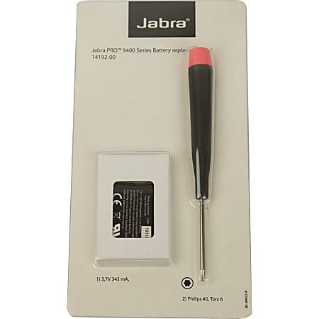 Jabra 14192-00 Headset Battery - For Headset - Battery Rechargeable - 315 mAh - Lithium Ion (Li-Ion)