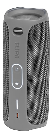 JBL Flip 5 Portable Waterproof Speaker, Gray, JBLFLIP5GRYAM-Q
