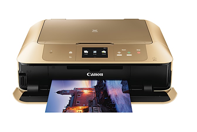 Canon PIXMA™ Wireless Inkjet All-In-One Printer, Copier, Scanner And Photo, MG7720, Gold