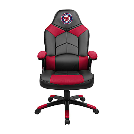 Imperial MLB Faux Leather Oversized Computer Gaming Chair, Washington Nationals