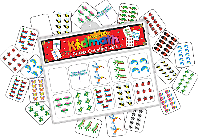 Barker Creek® Magnets, Magnetic Kidmath™, Critter Counting Set, Grades Pre-K–1, Pack Of 20