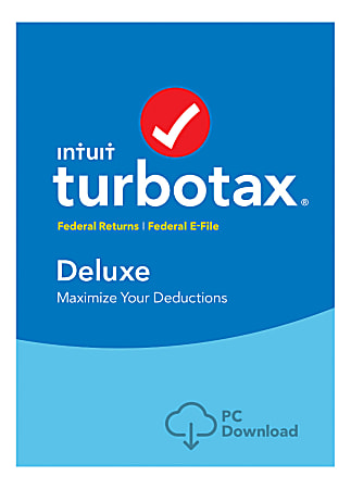 Intuit® TurboTax® Deluxe Fed + E-File 2018, Windows® Download