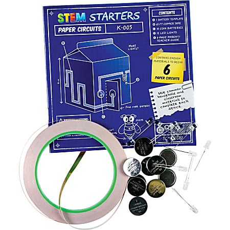 Teacher Created Resources STEM Starters Paper Circuits, Grades 3-12, Pack Of 24 Circuits