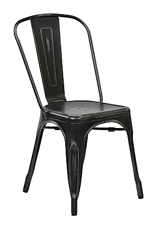 Office Star™ Bristow Armless Chair, Antique Black, Set