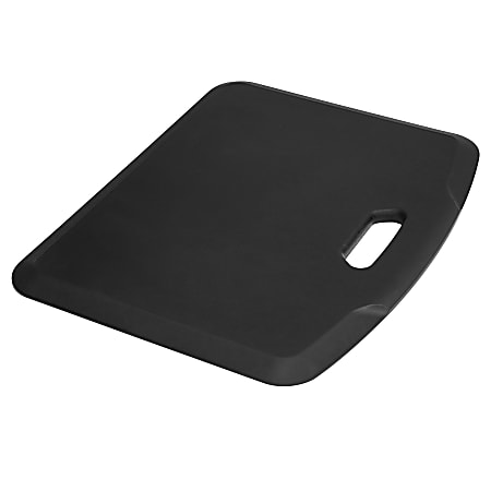 Mount-It! Portable Anti-Fatigue Floor Mat, Rubberized Gel Foam, 18” x 22”, Black