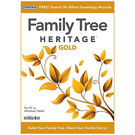 Individual Software Family Tree Heritage Gold 16 (Windows)