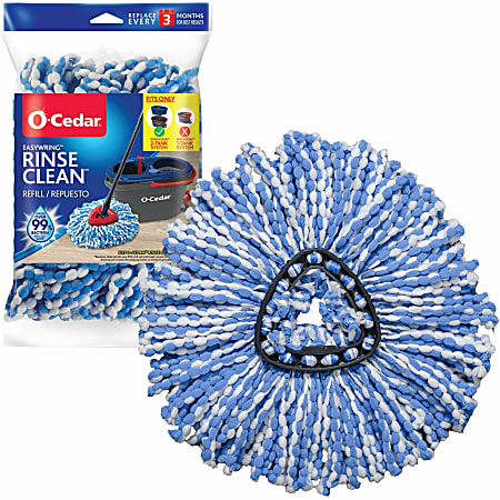 O-Cedar EasyWring Rinse Clean Mop Refill - MicroFiber - Multi - 1Each