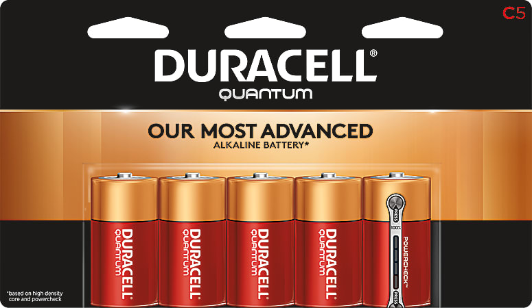 Duracell® Quantum C Alkaline Batteries, Pack Of 5