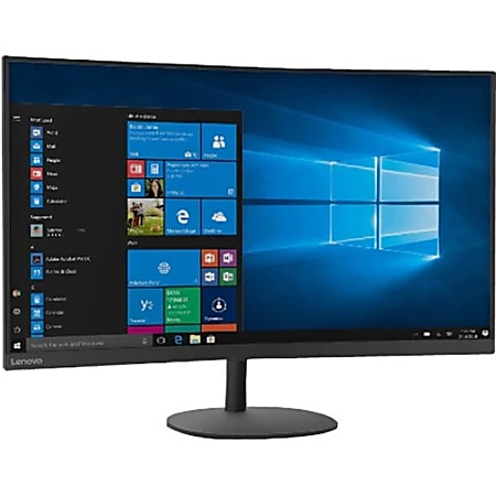 Lenovo C32qc-20 31.5" WQHD Curved Screen WLED LCD Monitor - 16:9 - Black - 32" Class - Vertical Alignment (VA) - 2560 x 1440 - 16.7 Million Colors - FreeSync - 300 Nit Peak, 250 Nit Typical - 4 ms Extreme Mode - 75 Hz Refresh Rate - HDMI - DisplayPort