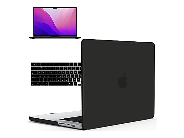 iBenzer Neon Party - Notebook shell case - 16" - black - for Macbook Pro 16.2" (Late 2021, Early 2023, Late 2023)