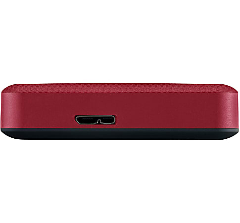 Toshiba Canvio Advance Portable External Hard Drive 4TB Red - Office Depot
