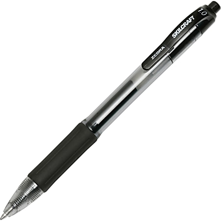 SKILCRAFT Zebra Medium Point Retractable Gel Pen Medium Pen Point 1 mm ...