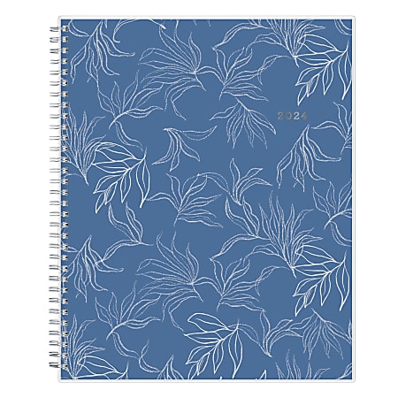 2024 Blue Sky™ Brosnan Weekly/Monthly Planning Calendar, 8-1/2" x 11", Blue, January to December 2024, 144063