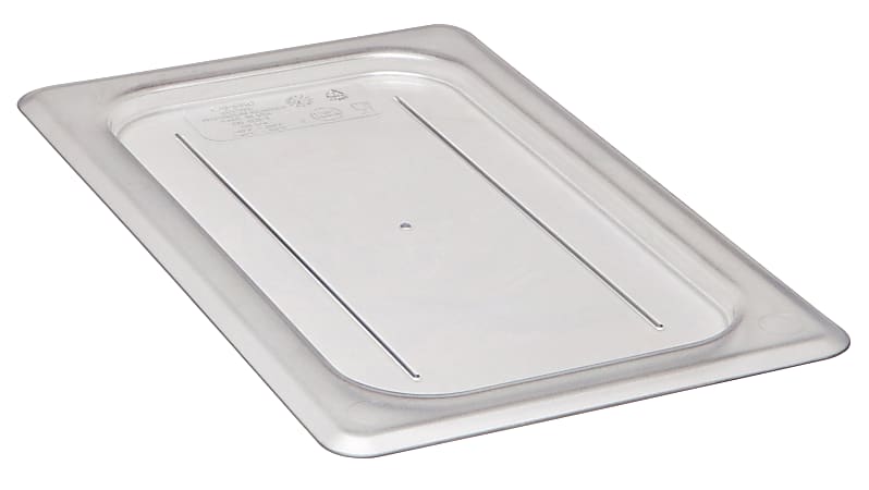 Cambro Camwear 1/4 Flat Food Pan Lids, Clear, Set Of 6 Lids