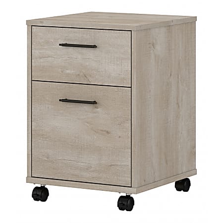 Bush Business Furniture Key West 15-3/4"D Vertical 2-Drawer Mobile File Cabinet, Washed Gray, Delivery