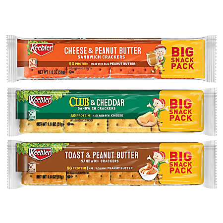 Keebler Cracker Variety Pack Box Of 36 Packages Office Depot