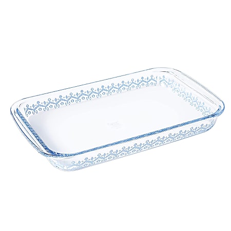 Spice By Tia Mowry Spicy Cloves Glass Rectangular Baker, 3.1 Qt
