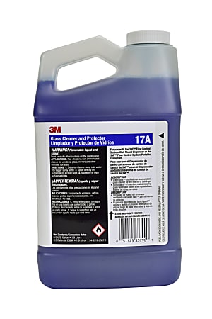 3M™ Flow Control Glass Cleaner Protector Concentrate, 17A With Scotchgard™, 64 Oz