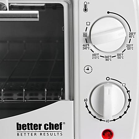 Better Chef 9 Liter Toaster Oven Broiler White Office Depot