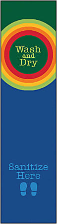 Carpets for Kids® KID$Value Rugs™ Rainbow Dot Sanitize Activity Runner Rug, 3' x 12' , Multicolor