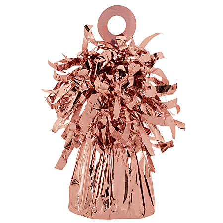 Amscan 6 Oz Foil Balloon Weights, Rose Gold,