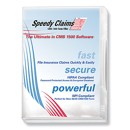 Speedy Claims CMS-1500 Form Filler CD