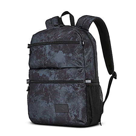 High Sierra Everclass Laptop Backpack With 15.6" Laptop Pocket, Charcoal Waves, 150917A325