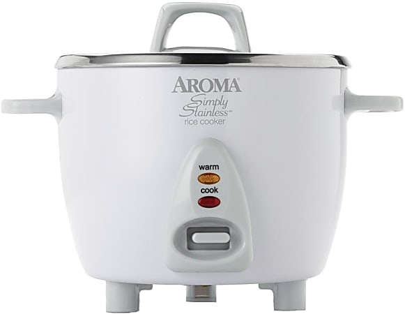 Aroma ARC 753SG Simply Stainless 6 Cup Rice Cooker 8 18 H x 10 516