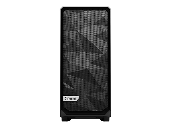 Fractal Design Meshify 2 Compact Black Solid - Mid-tower - Black - Steel, Mesh - 6 x Bay - 3 x 4.72" , 5.51" x Fan(s) Installed - 0 - ATX, Mini ATX, Mini ITX Motherboard Supported - 7 x Fan(s) Supported