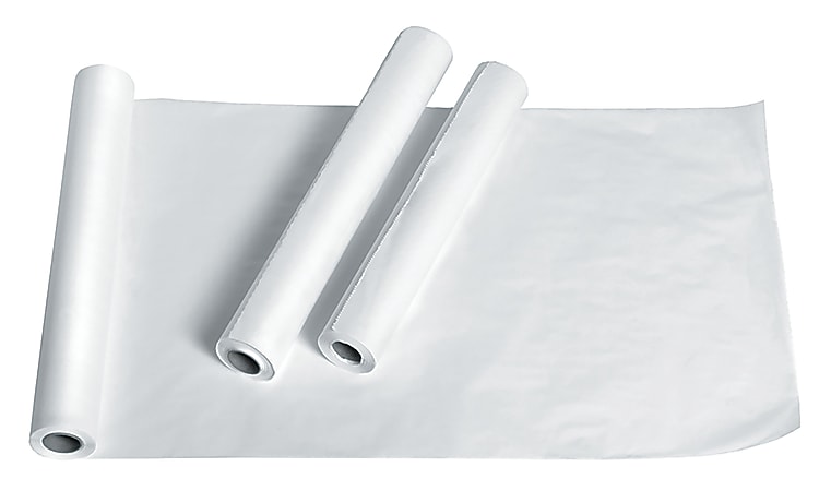 Medline Standard Exam Table Paper, Smooth, 14 1/2" x 225', White, Case Of 12