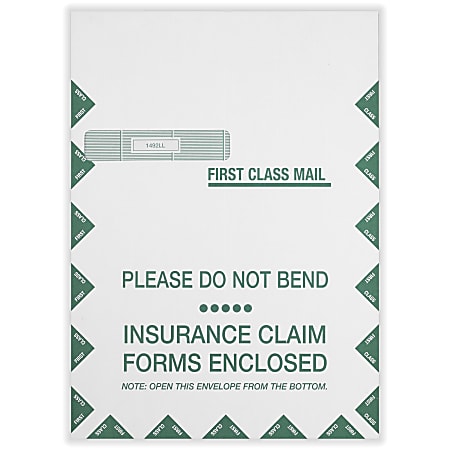 TFP Data Systems UB04 Hospital Claim Envelopes, Box Of 500