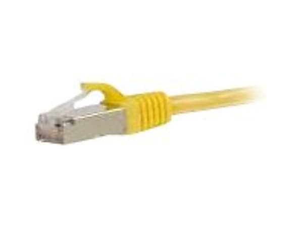 C2G 3ft Cat6 Ethernet Cable - Snagless Shielded (STP) - Yellow - Patch cable - RJ-45 (M) to RJ-45 (M) - 3 ft - screened shielded twisted pair (SSTP) - CAT 6 - molded, snagless, stranded - yellow