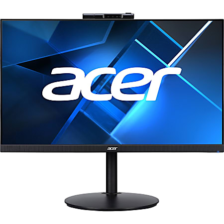 Acer CB242Y D Webcam Full HD LCD Monitor - 16:9 - Black - 23.8" Viewable - In-plane Switching (IPS) Technology - LED Backlight - 1920 x 1080 - 16.7 Million Colors - 250 Nit - 1 ms - VRB Refresh Rate - Speakers - HDMI - VGA - DisplayPort