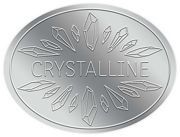 Custom 1-Color Foil-Embossed Labels And Stickers, 1-1/2" x 2" Oval, Box Of 500 Labels