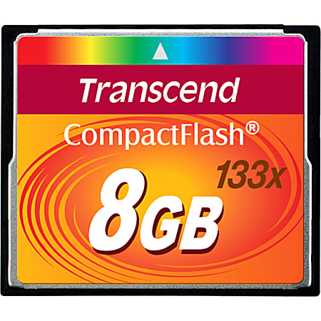 Transcend 8GB Compact Flash Card (133x) - 8