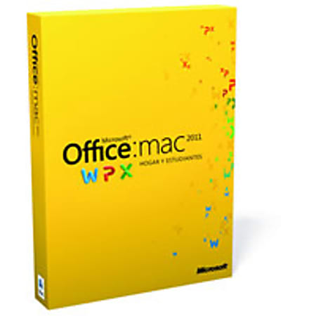 Office for Mac 2011 Home and Student SP2 - 3 Users, Download Version