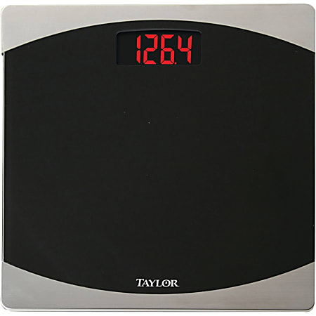 Taylor Digital Medical Scale 400 lb 180 kg Maximum Weight Capacity Black
