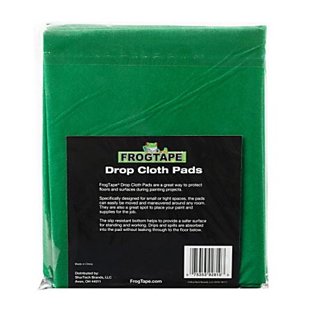 Duck Brand FrogTape Paint StorageTouch Up Cup And Drop Cloths Green -  Office Depot