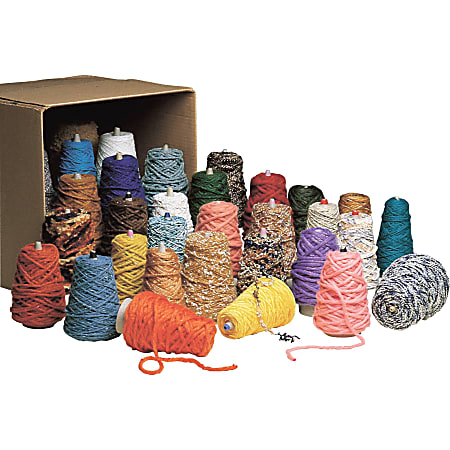 Pacon® Yarn Value Box, 20-1/16"H x 15-1/4"W x 9-1/4"D, Assorted Colors