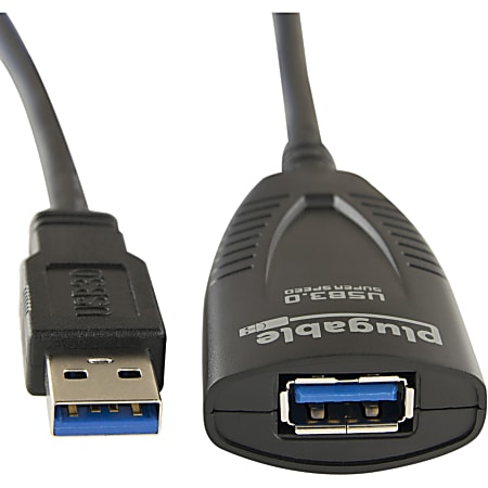 Plugable - USB extension cable - USB Type A (M) to USB Type A (F) - USB 3.0 - 16.4 ft