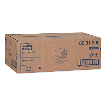 Tork Universal Notched 1 Ply Paper Towels 800 Per Roll Natural Pack Of ...