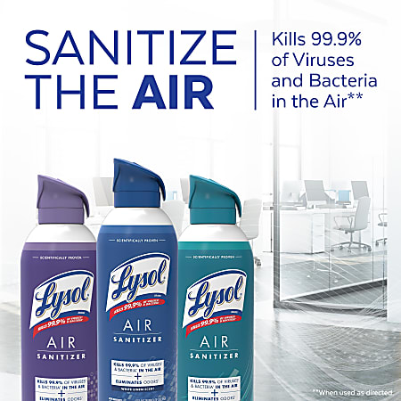 LYSOL Air Sanitizer Spray Simple Fresh 10 oz - Office Depot